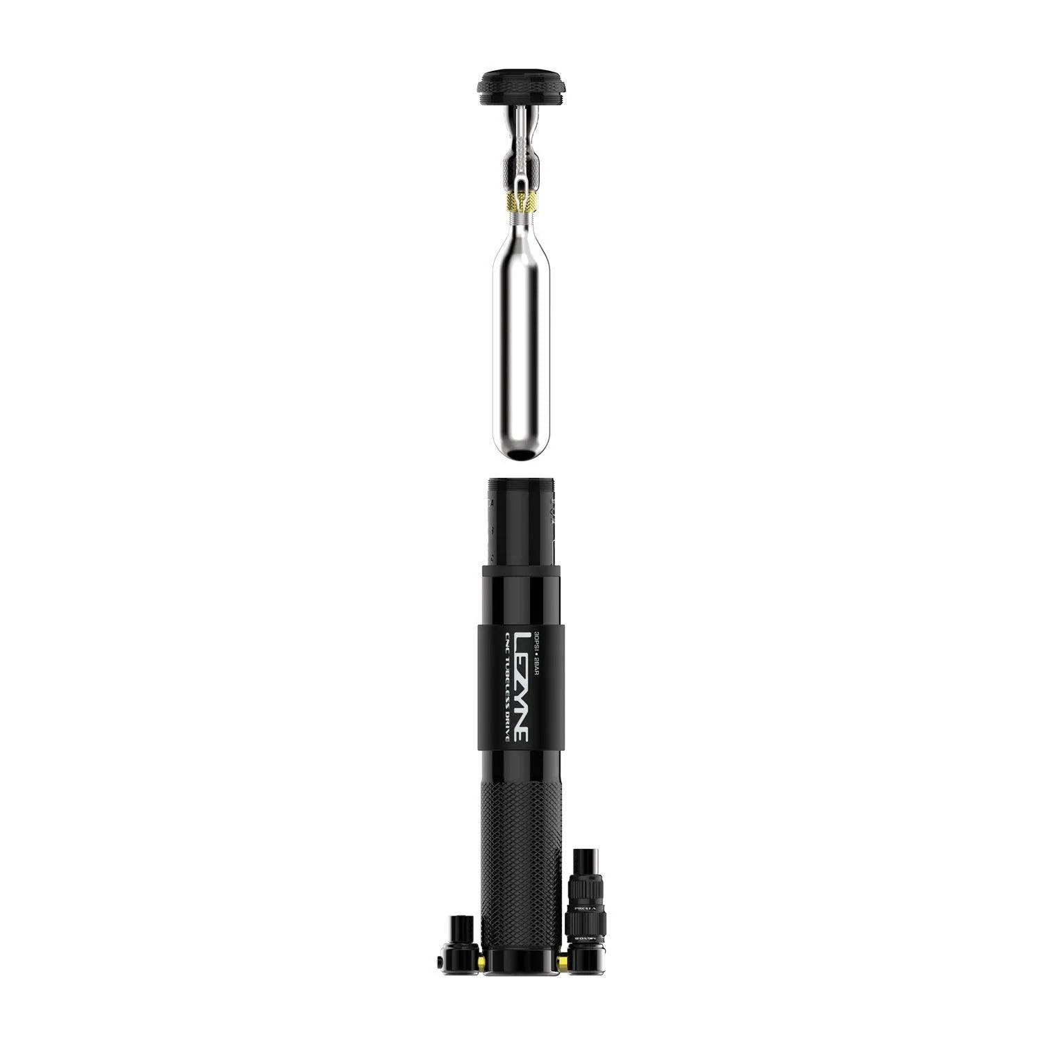 CNC TUBELESS DRIVE 3 IN 1 PUMP BLACK – Lezyne premium cycling Hand Pumps in India from Cobbled Climbs