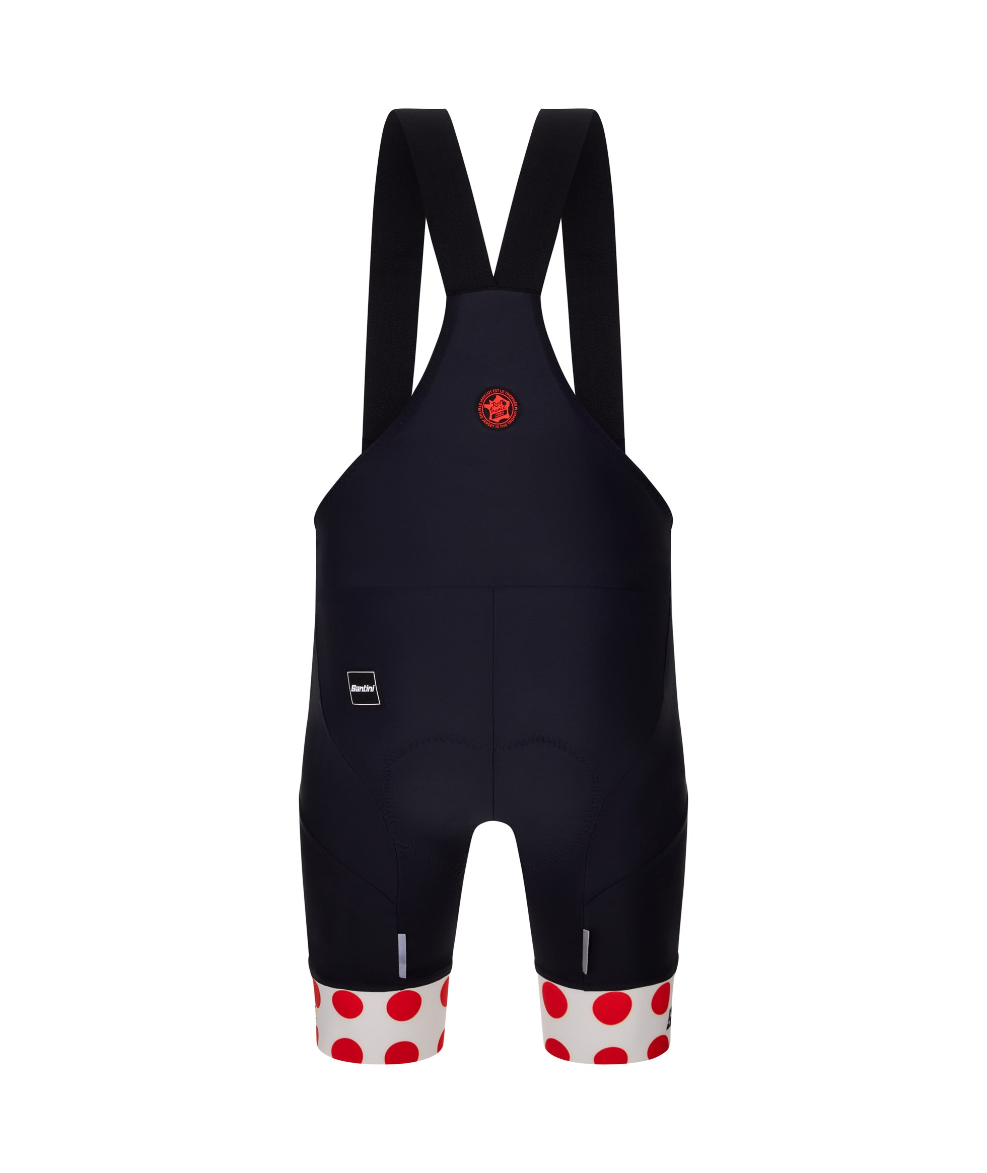 TOUR DE FRANCE POLKA DOT JERSEY BIB SHORTS – Santini premium cycling Bib Shorts in India from Cobbled Climbs