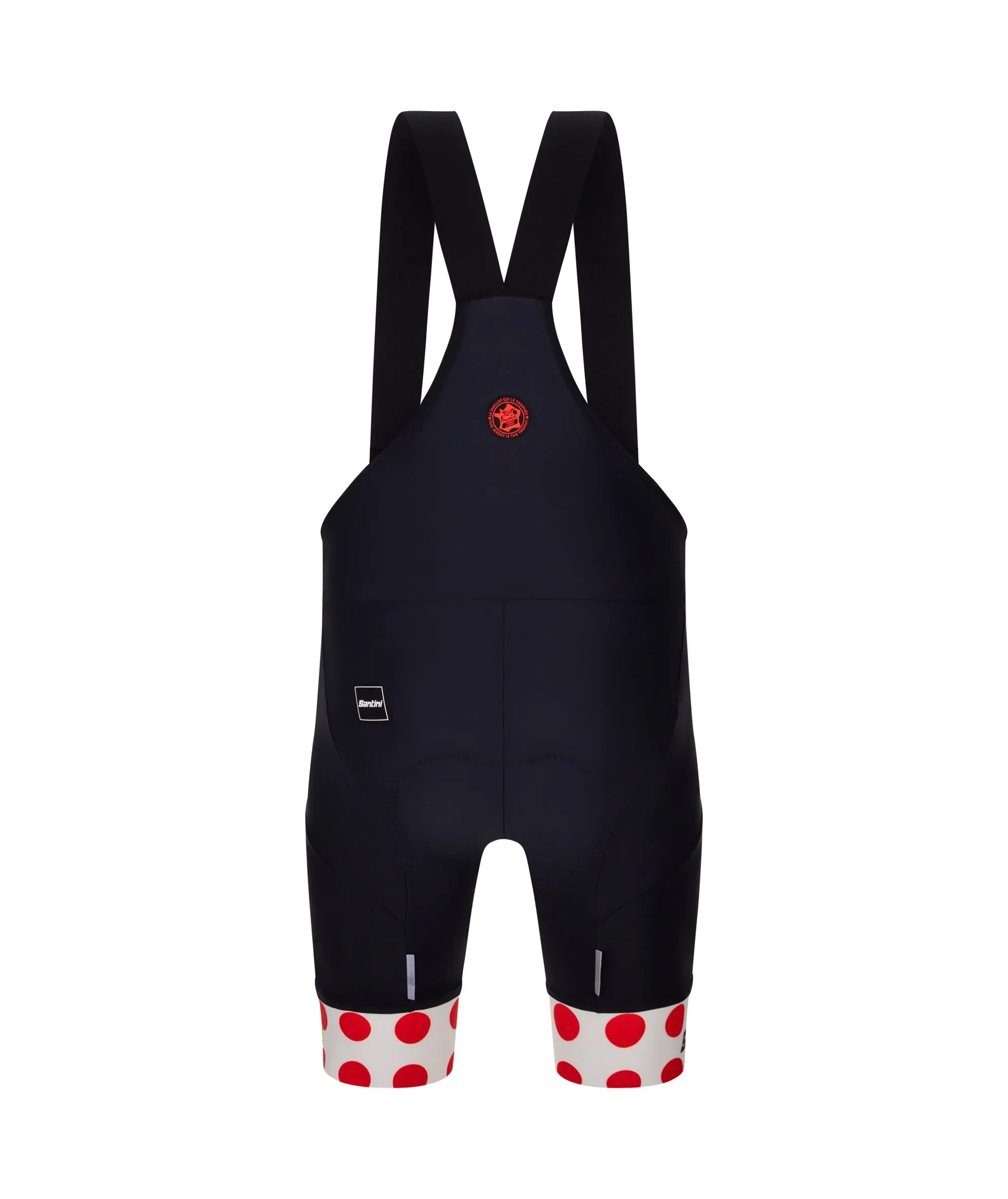 Tour De France Polka Dot Jersey Bib Shorts - Santini - Cobbled Climbs