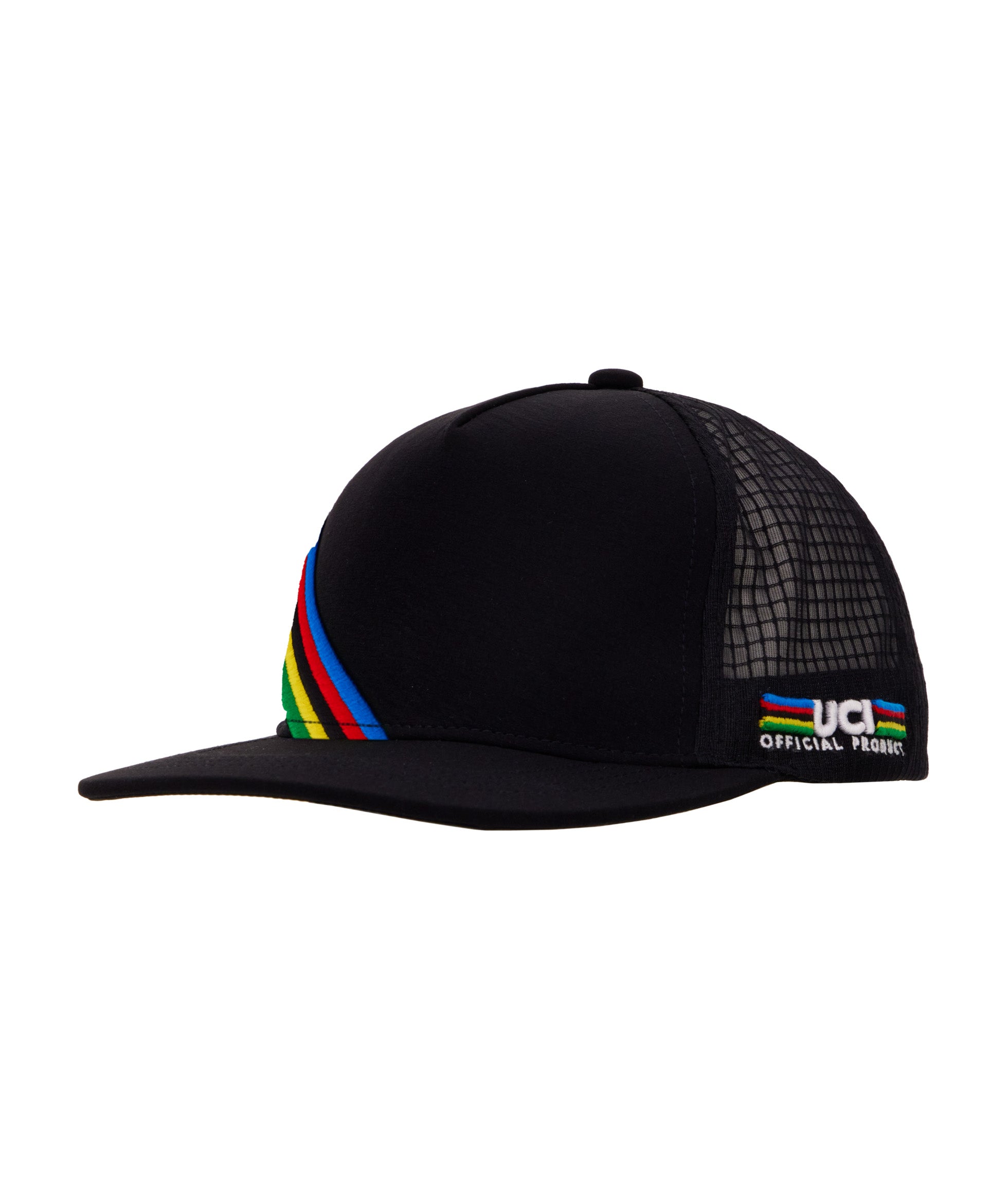 UCI WORLD CHAMPION TRUCKER HAT – Santini premium cycling Caps in India from Cobbled Climbs