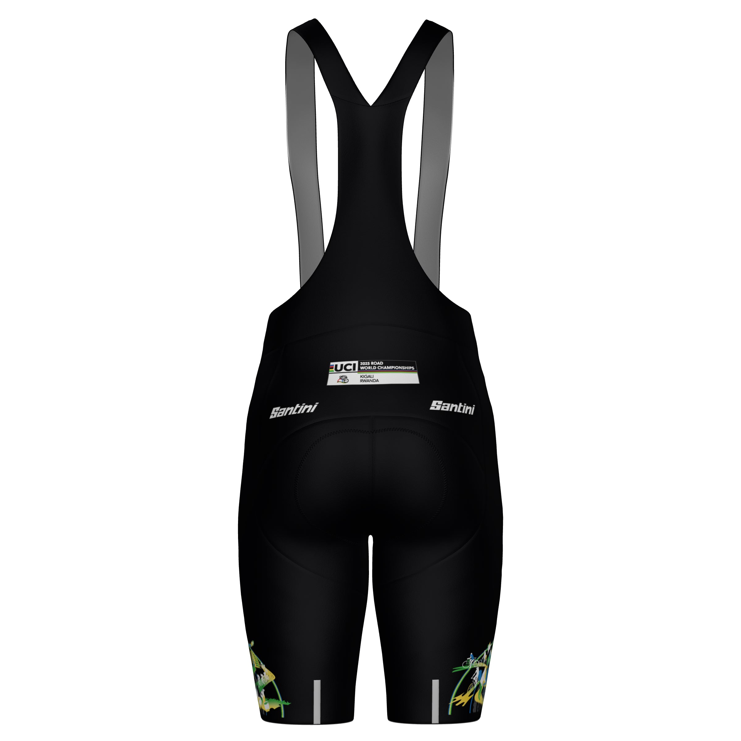2025 UCI ROAD WORLD CHAMPIONSHIPS KIGALI BIB SHORTS – Cobbled Climbs premium cycling in India from Cobbled Climbs