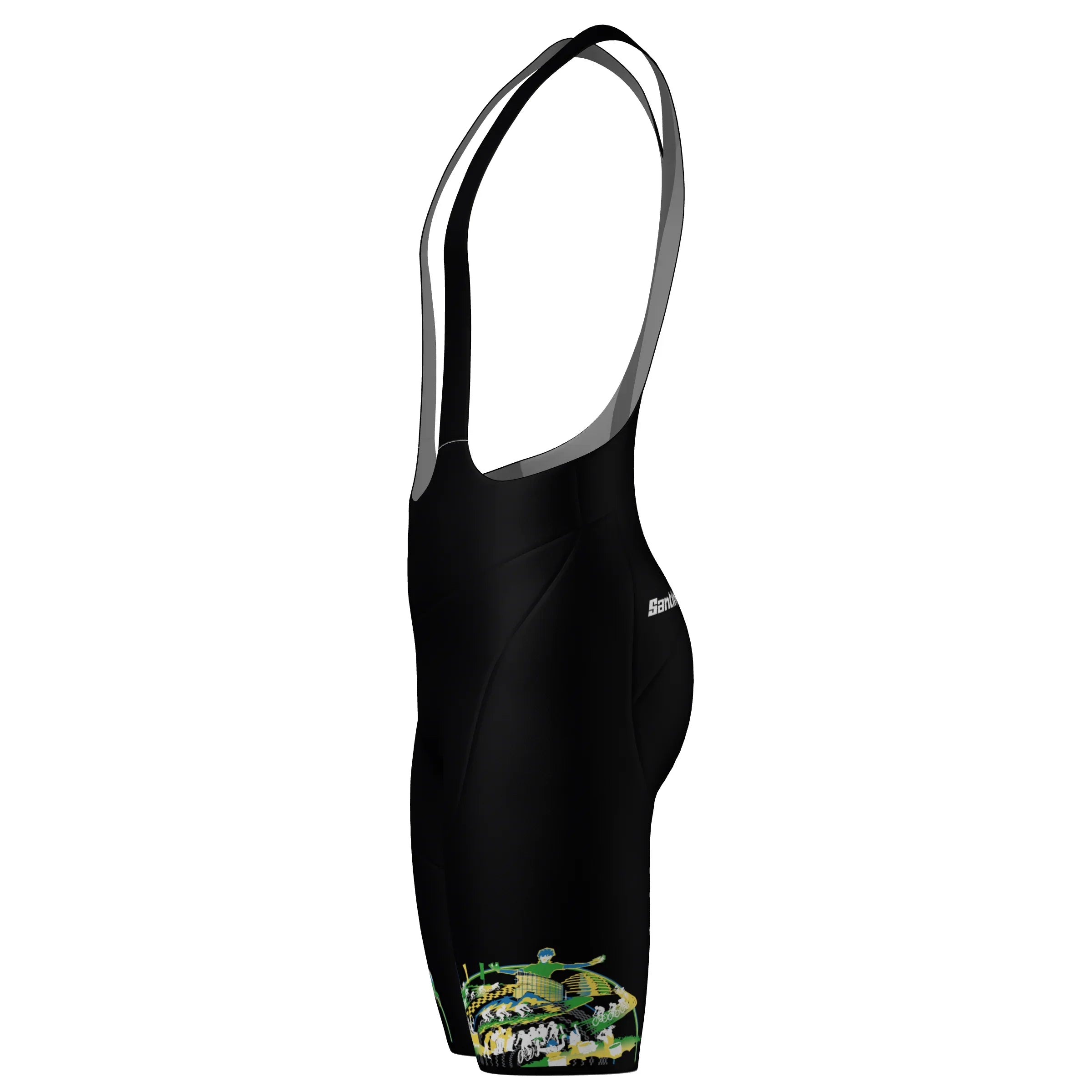 2025 UCI Road World Championships Kigali Bib Shorts - Santini - Cobbled Climbs