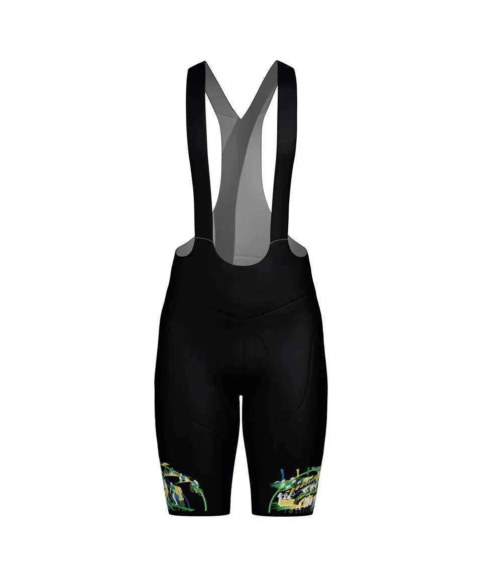 2025 UCI Road World Championships Kigali Bib Shorts - Santini - Cobbled Climbs