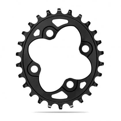 Shimano 1x 104 BCD Oval Chainring - Absolute Black - Cobbled Climbs