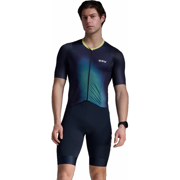 AERO HEX SLEEVED TRISUIT – 2XU premium cycling Tri Suits in India from Cobbled Climbs
