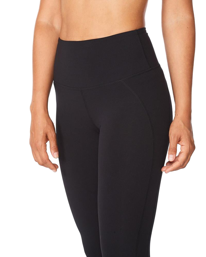 2XU Fitness Hi-Rise Womens Compression Tights (Black/Black) - BUMSONTHESADDLE