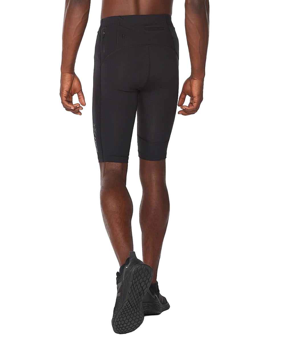 2XU Light Speed Compression Men's Cycling Shorts (Black/Black Reflective) - BUMSONTHESADDLE