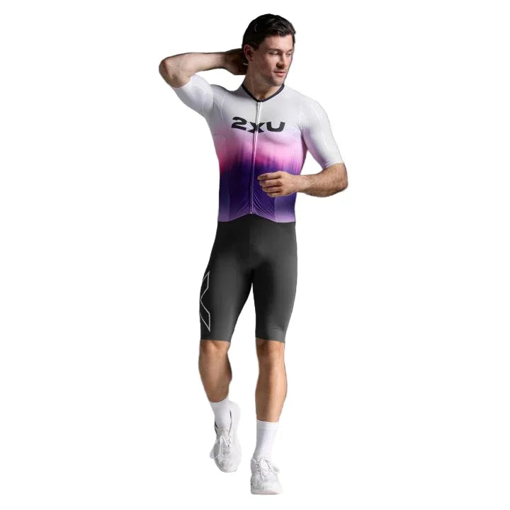 Light Speed React Sleeved Trisuit - 2XU - Cobbled Climbs