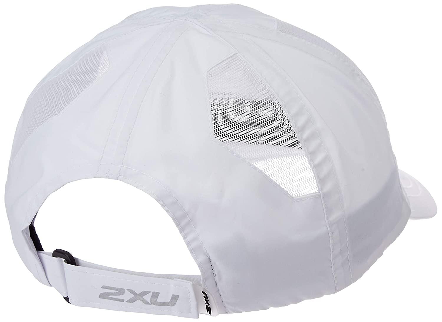 2XU Run Cap (White/White OSFA) - BUMSONTHESADDLE