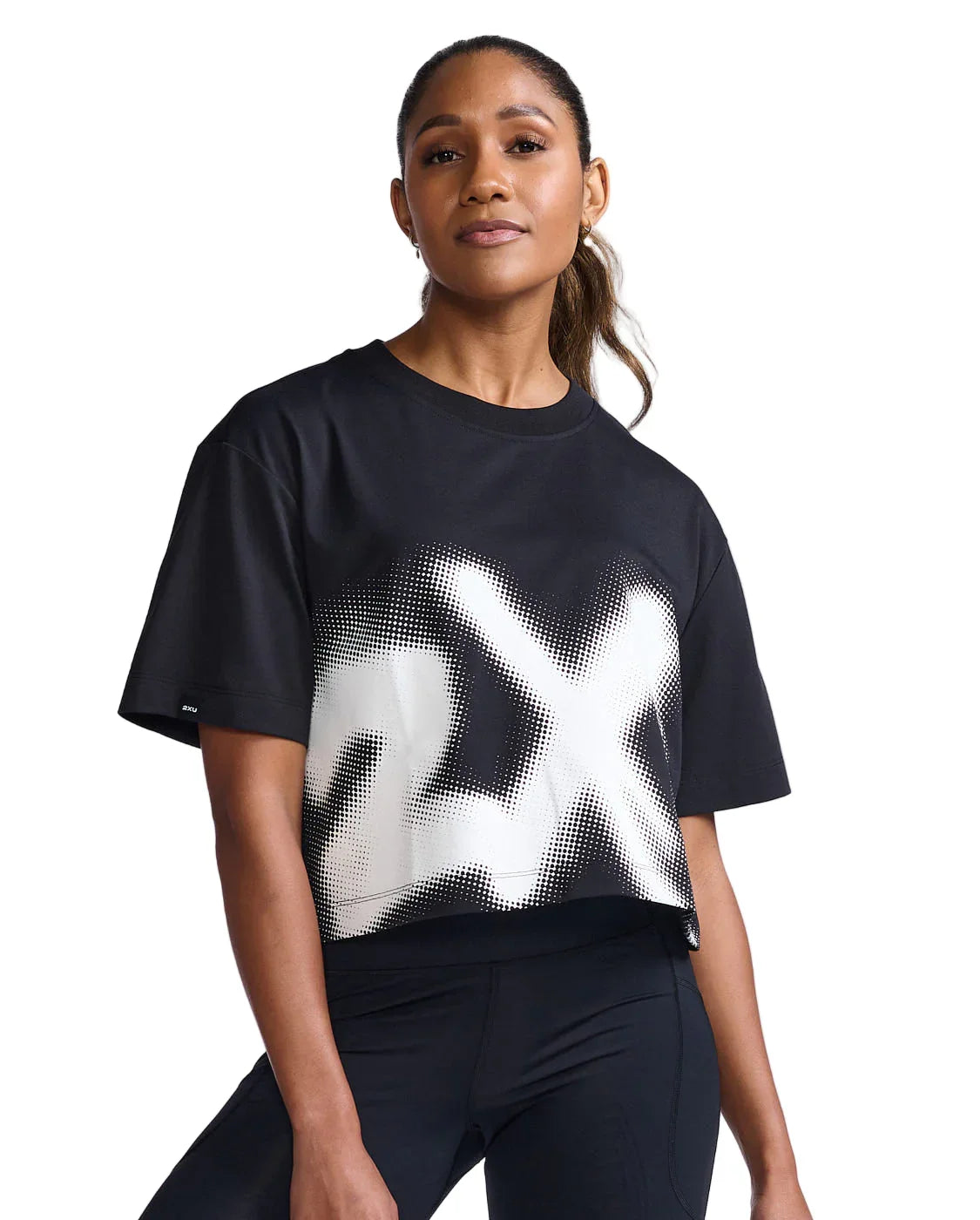 FORM CROP WOMENS RUNNING TEE - 2XU - Cobbled Climbs