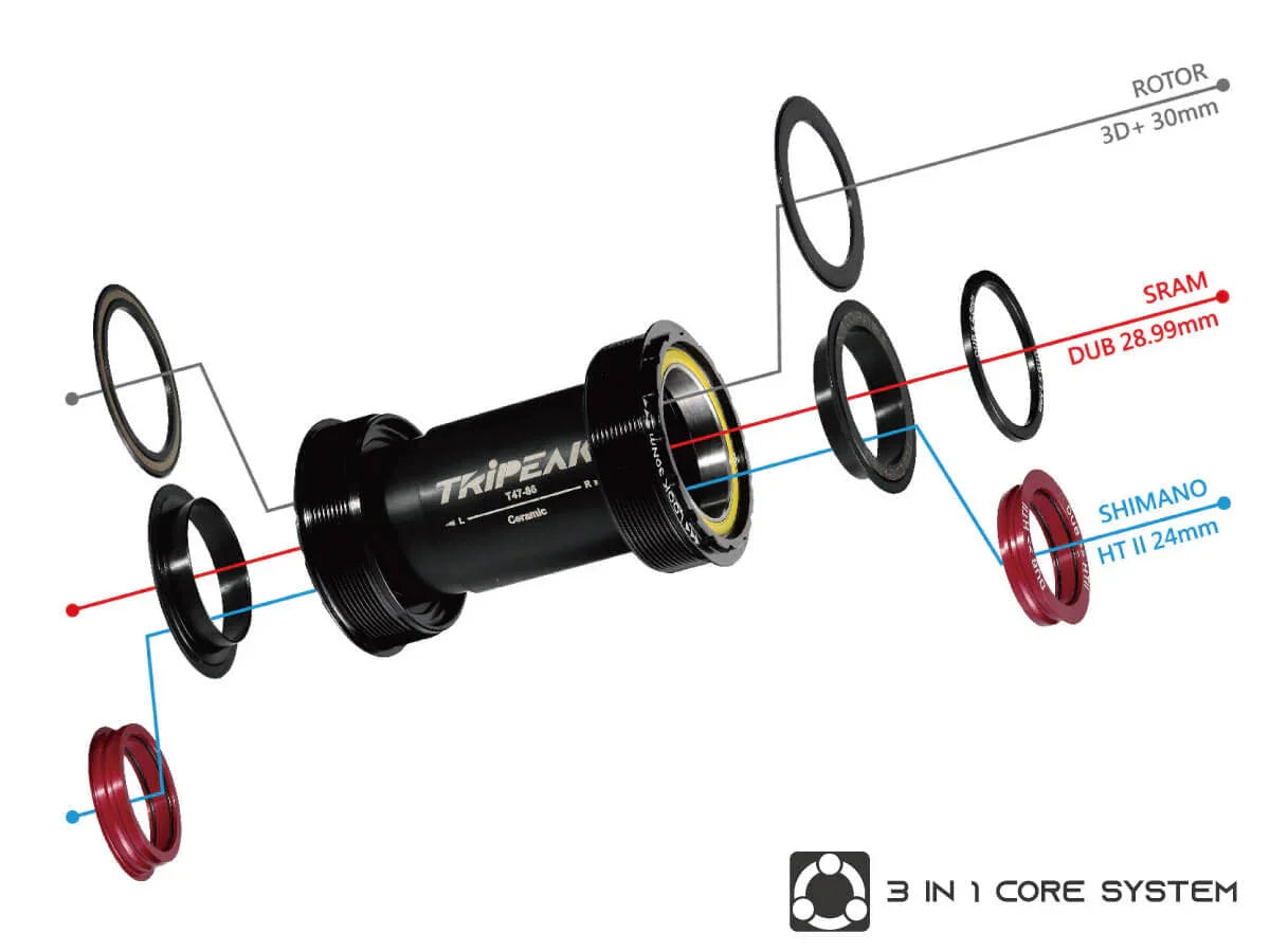 T47 86MM CERAMIC BOTTOM BRACKET - Tripeak - Cobbled Climbs