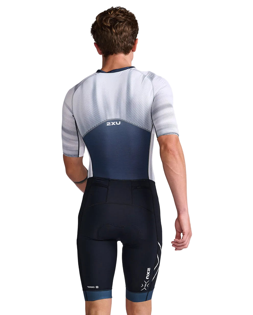 Light Speed Sleeved Trisuit - 2XU - Cobbled Climbs
