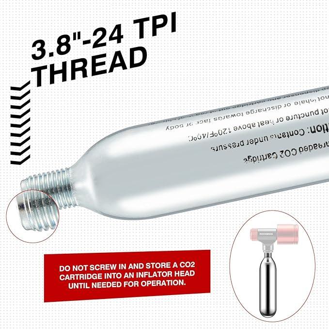 CO2 CANISTER (PACK OF 5) - Rockbros - Cobbled Climbs