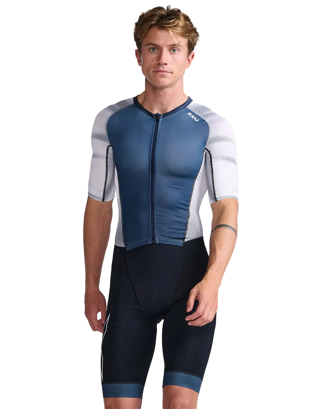 Light Speed Sleeved Trisuit - 2XU - Cobbled Climbs