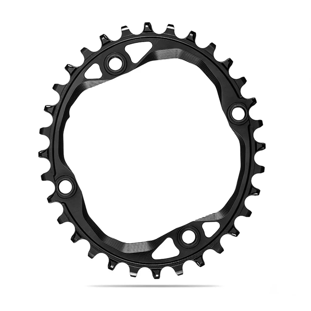 Shimano 1x 104 BCD Oval Chainring - Absolute Black - Cobbled Climbs