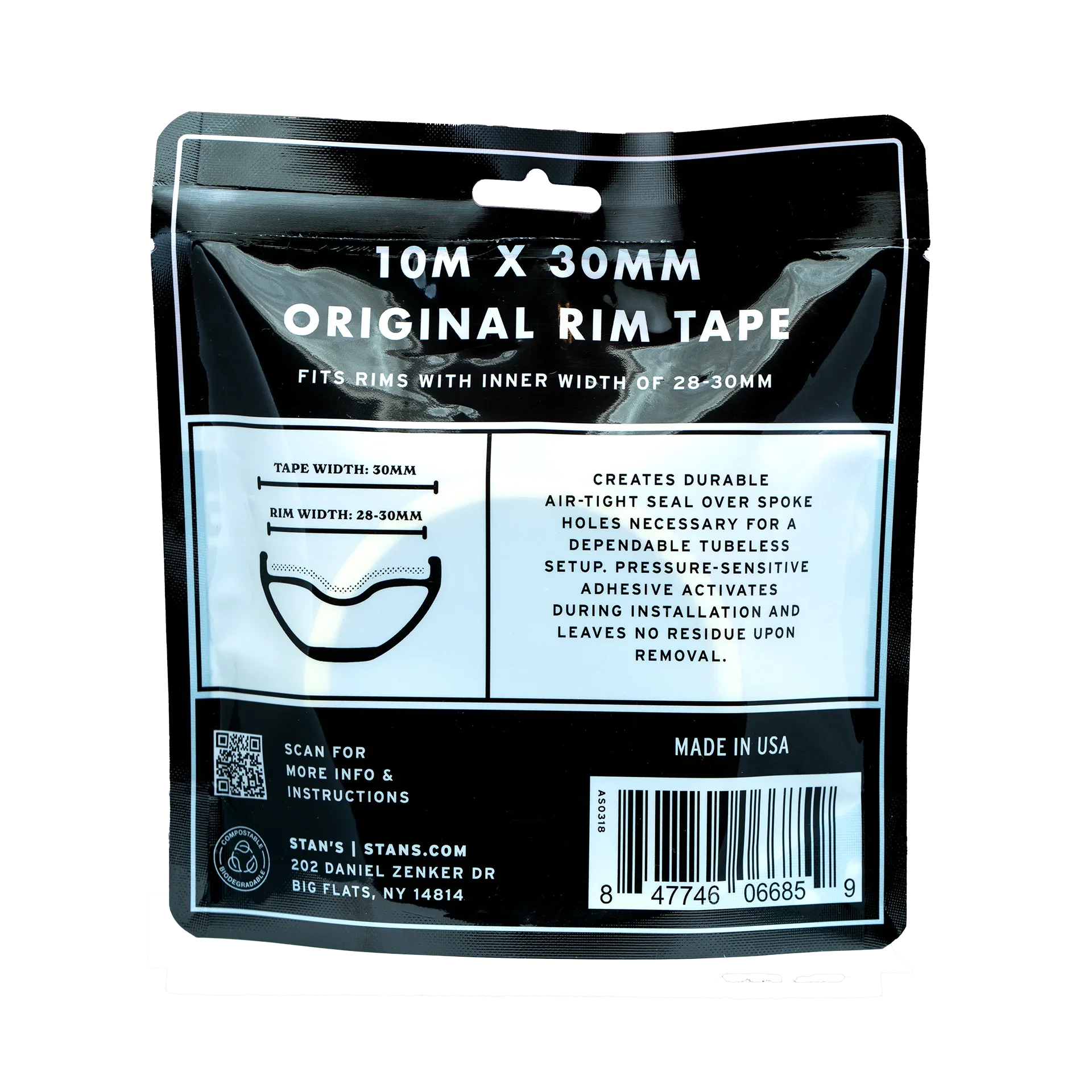 Original Tubeless RIM Tape - Stan's - Cobbled Climbs