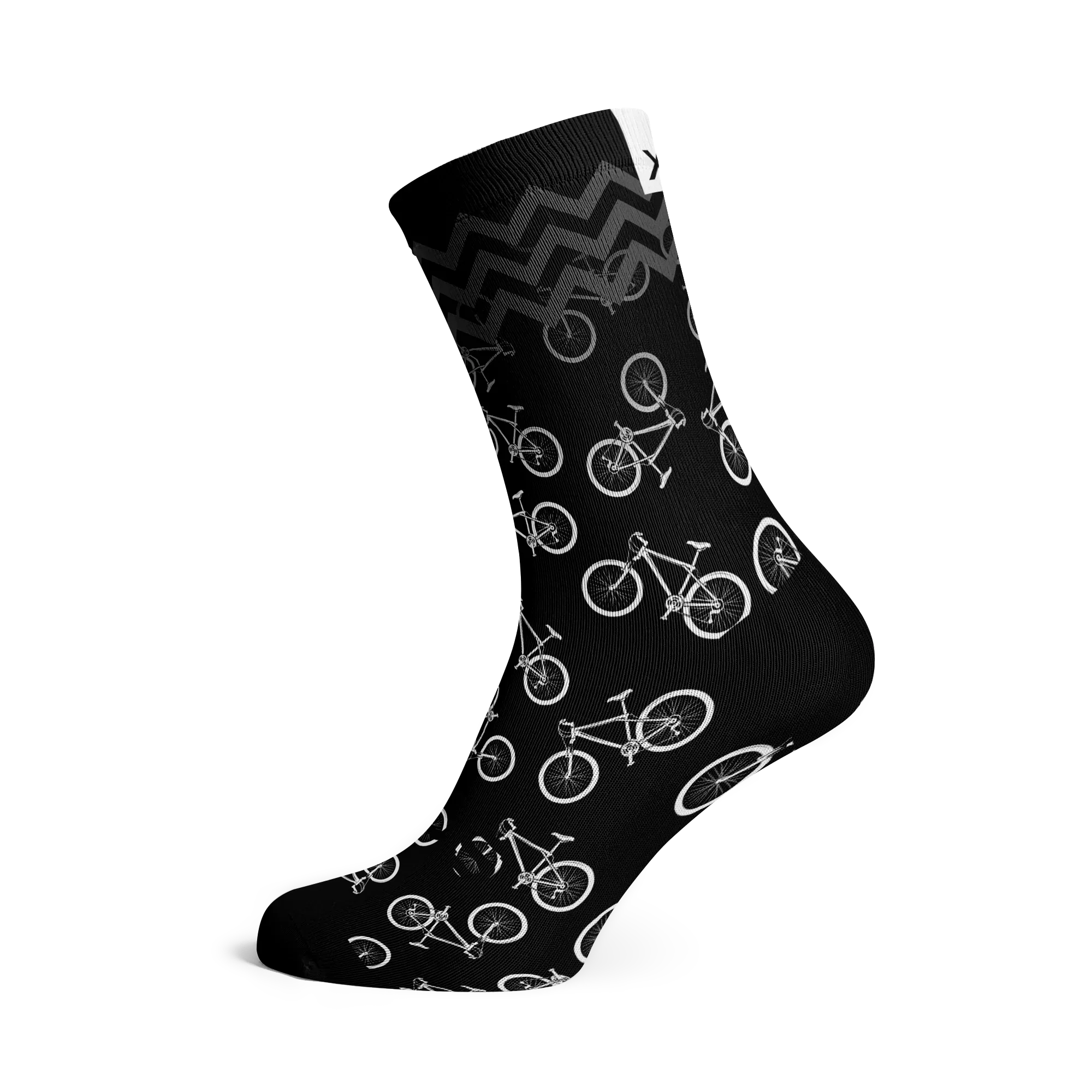 Monochrome Crew Socks | Sox Footwear | Cobbled Climbs – view 2