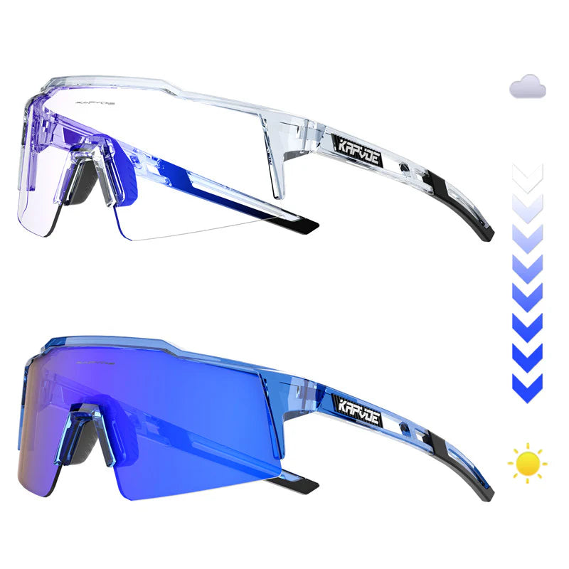 KE9023 COLOR CHANGING PHOTOCHROMIC SUNGLASSES – KAPVOE premium cycling Sunglasses in India from Cobbled Climbs