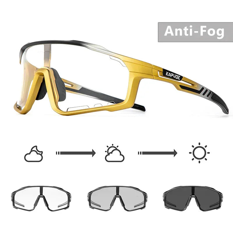 X76 ANTI-FOG PHOTOCHROMIC SUNGLASSES - KAPVOE - Cobbled Climbs