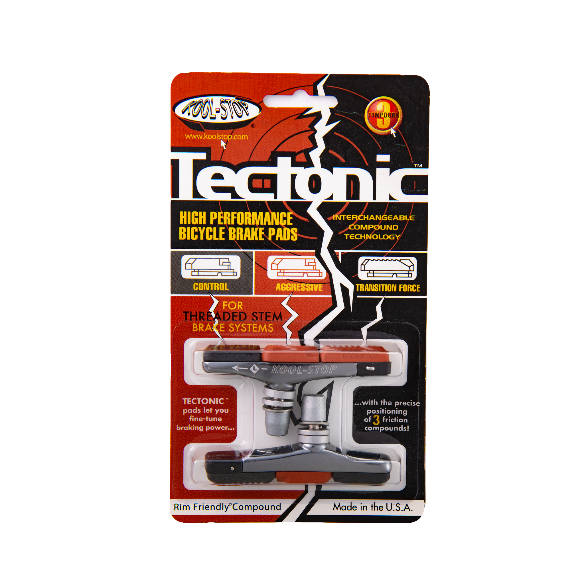 Tectonic Threaded Insert Pads | KOOLSTOP | Cobbled Climbs – view 2