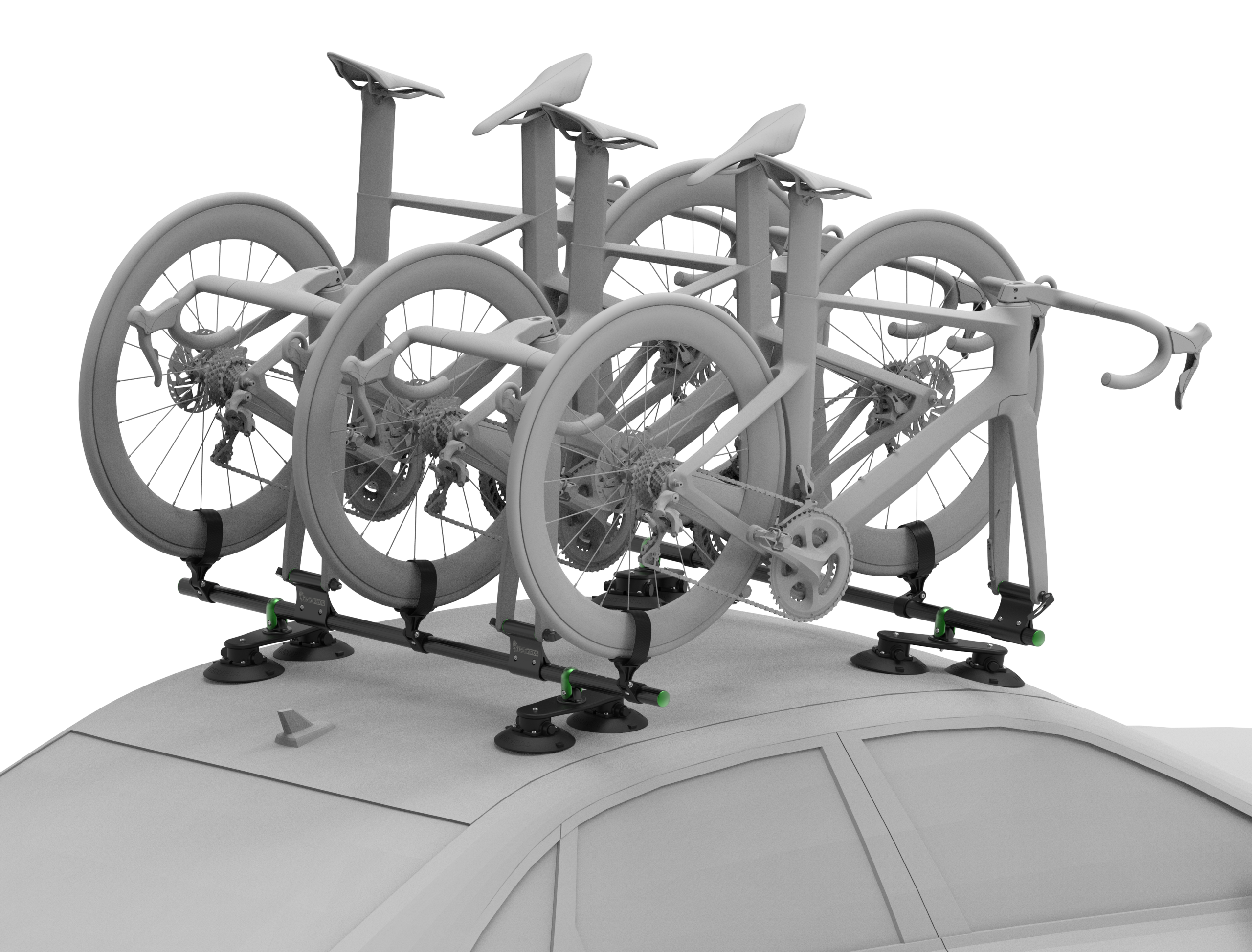 ROUNDBAR BIKE RACK (5 ROAD/GRAVEL BIKES)