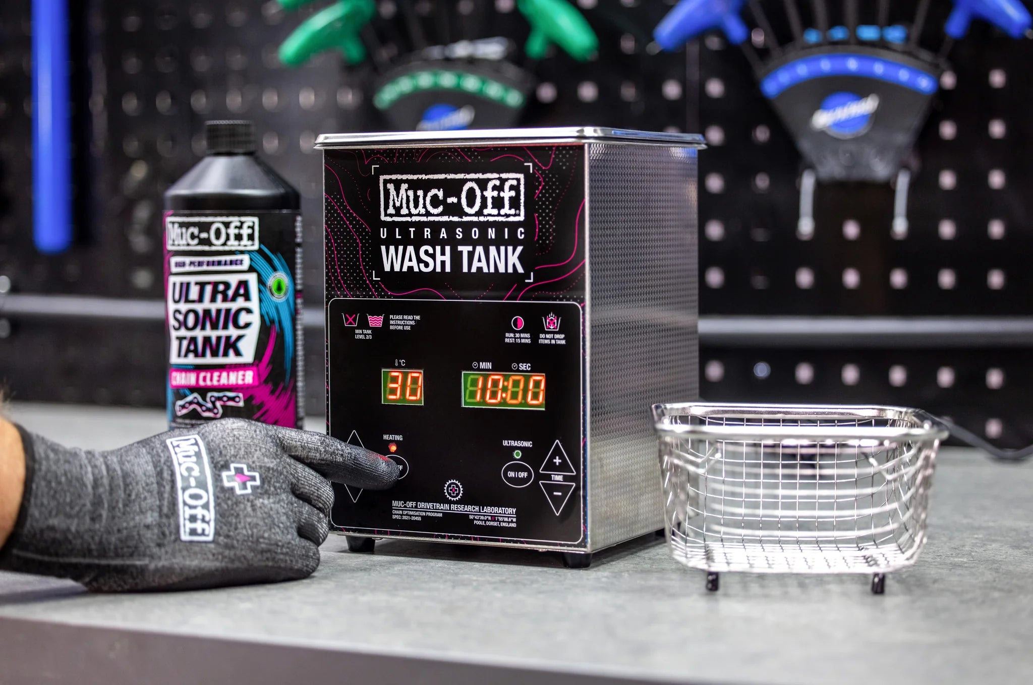 ULTRASONIC OPTIMISATION BUNDLE – Muc-Off premium cycling Chain Cleaning in India from Cobbled Climbs