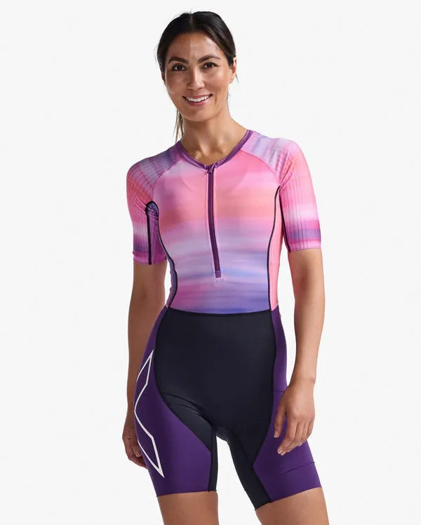 Aero Sleeved Women’s Triathlon Suit – 2XU premium cycling Tri Suits in India from Cobbled Climbs