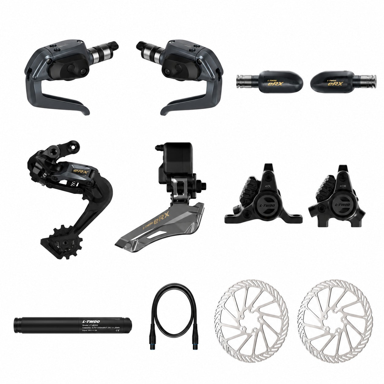 eRX-TT TIME TRIAL Electronic Hydraulic 2×10-12 SPEED Disc Brake Groupset