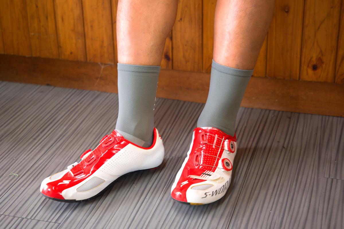 Baisky Mens Sport Socks (Purity Grey) - BUMSONTHESADDLE