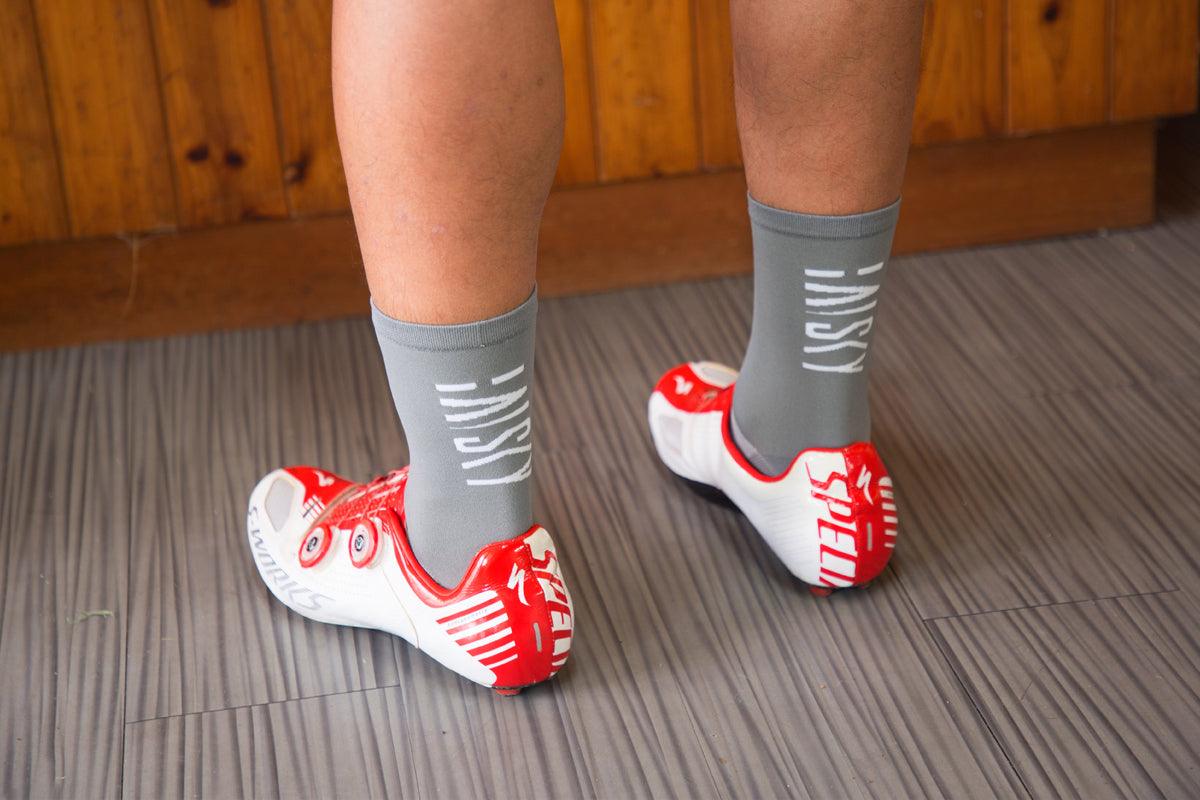 Baisky Mens Sport Socks (Purity Grey) - BUMSONTHESADDLE