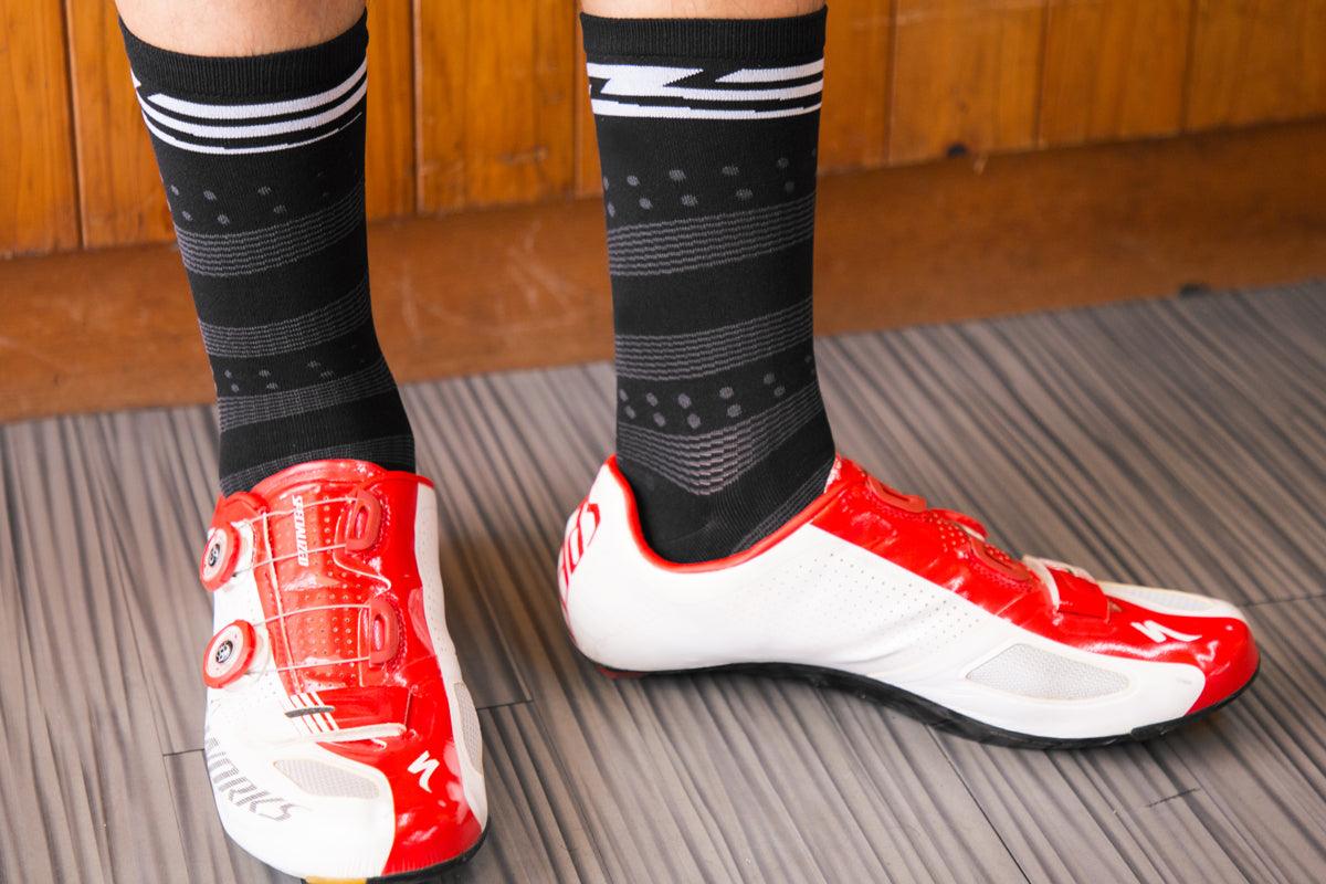 Baisky Mens Sport Socks (Windrider Black) - BUMSONTHESADDLE