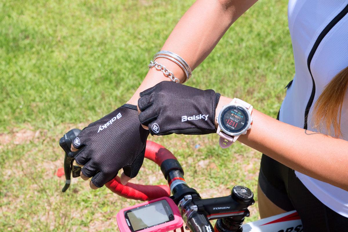 Baisky TRHF299 Cycling Gloves (Back/Black) - BUMSONTHESADDLE