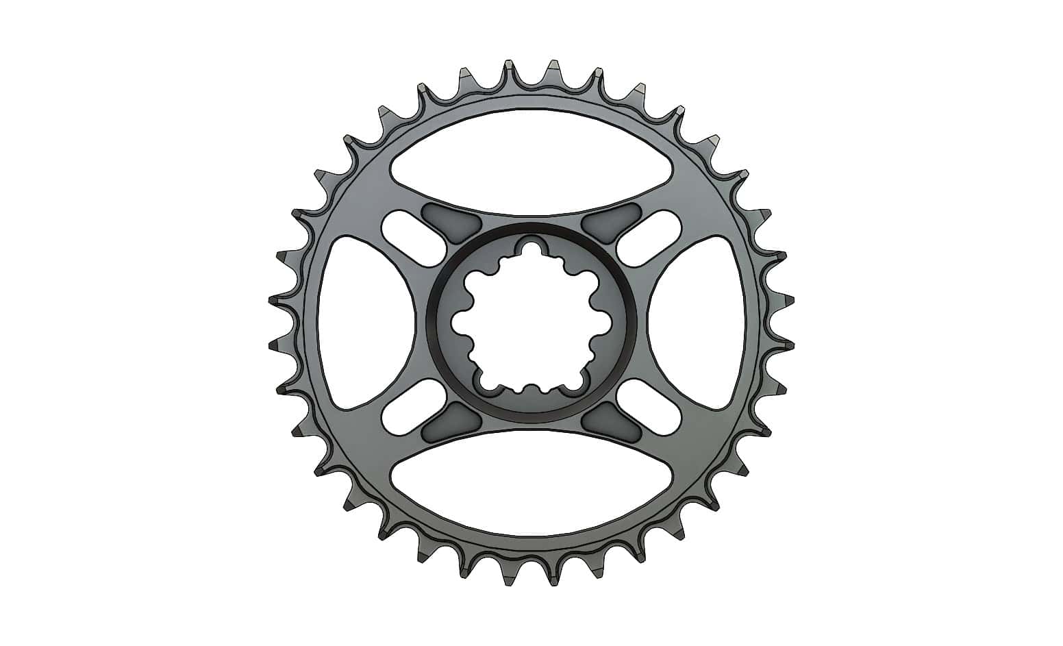 36T Narrow Wide Chainring For Sram Direct Dub
