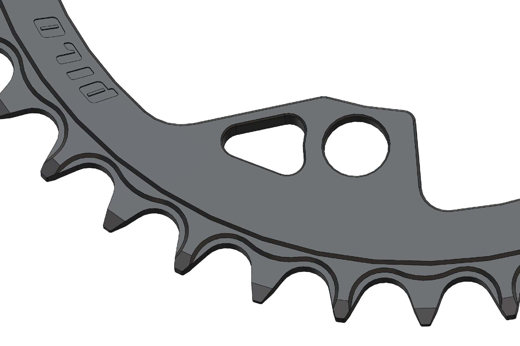 38T Narrow Wide Chainring For 104BCD Hyperglide+ Compatible