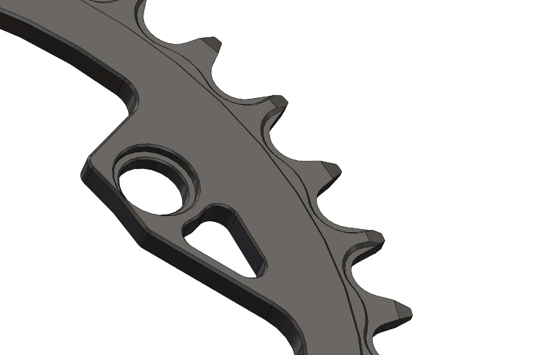 38T Narrow Wide Chainring For 104BCD Hyperglide+ Compatible