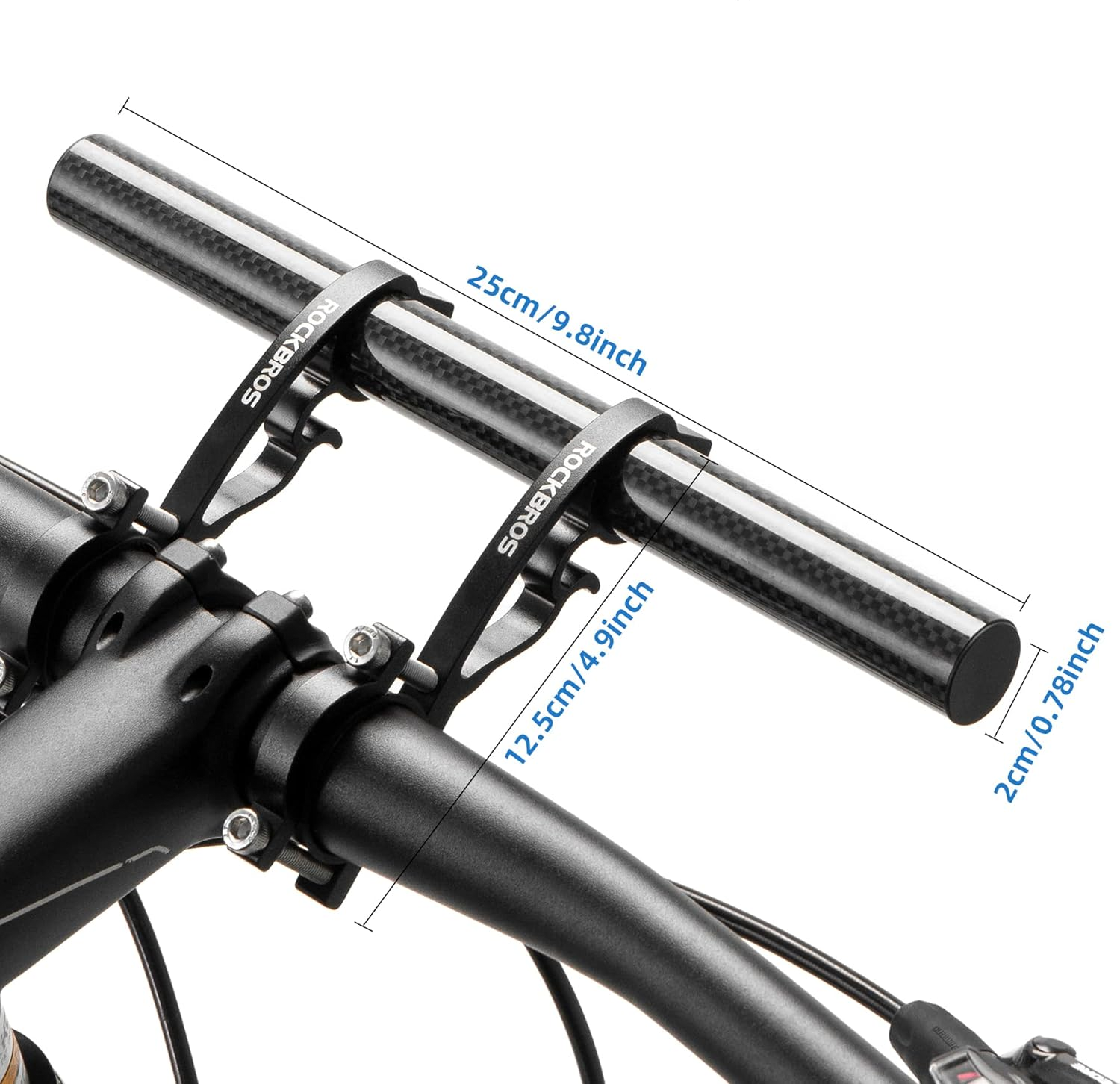Bike Handlebar Double Clamp Extender