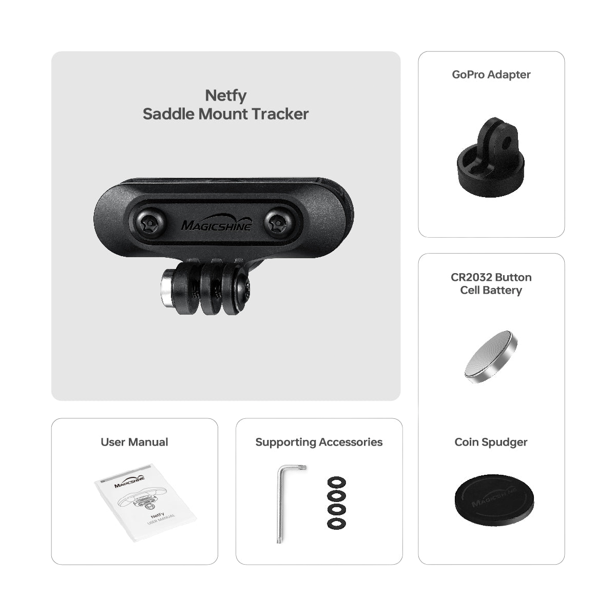 NETFY Apple Find My Saddle Bike Tracker