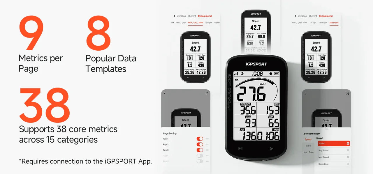 BSC100MAX BIKE COMPUTER - iGPSPORT - Cobbled Climbs