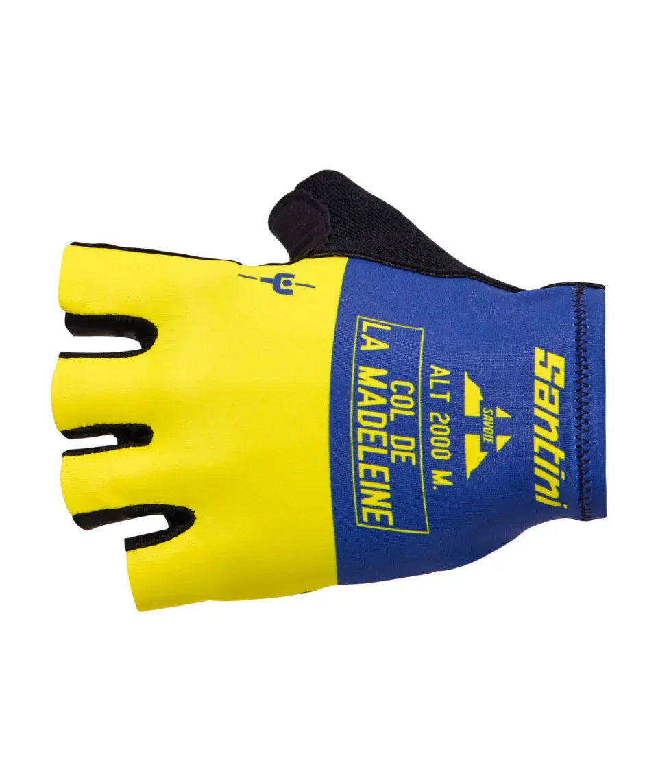 MAILLOT JAUNE COL DE LA MADELEINE GLOVES - Santini - Cobbled Climbs