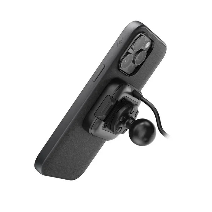 Motorcycle Mobile Qi2 Charging Ball Mount with Lockring Adapter - Peak Design - Cobbled Climbs
