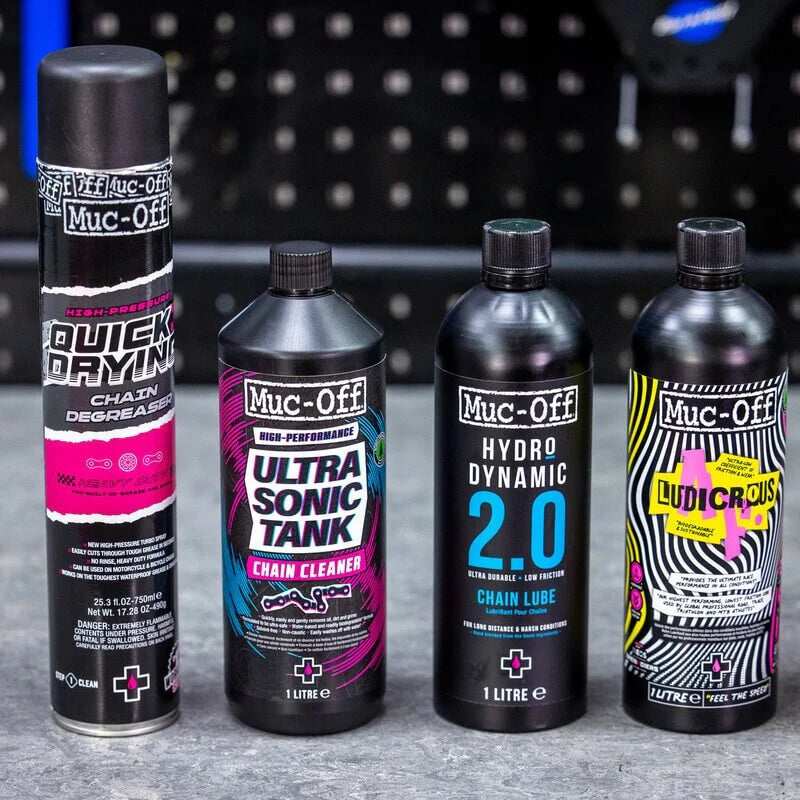ULTRASONIC OPTIMISATION BUNDLE – Muc-Off premium cycling Chain Cleaning in India from Cobbled Climbs