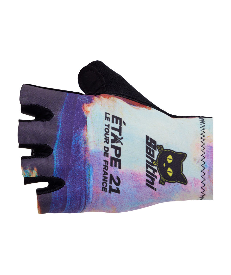TDF Arrivee Montmartre Gloves - Santini - Cobbled Climbs
