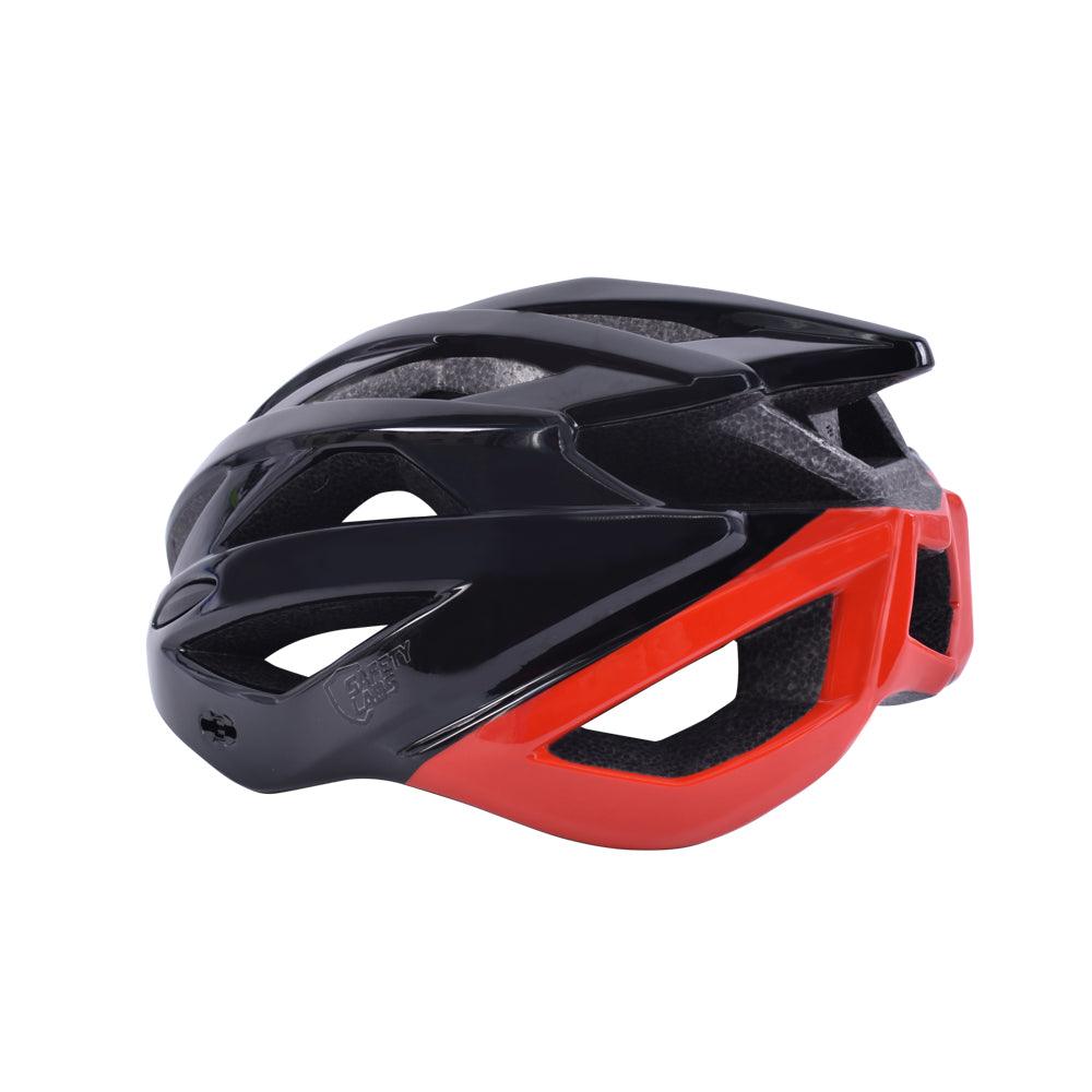 Safety Labs Juno Road Cycling Helmet (Shiny Black/Red) – Extreme Adventure Sports premium cycling Helmets in India from Cobbled Climbs