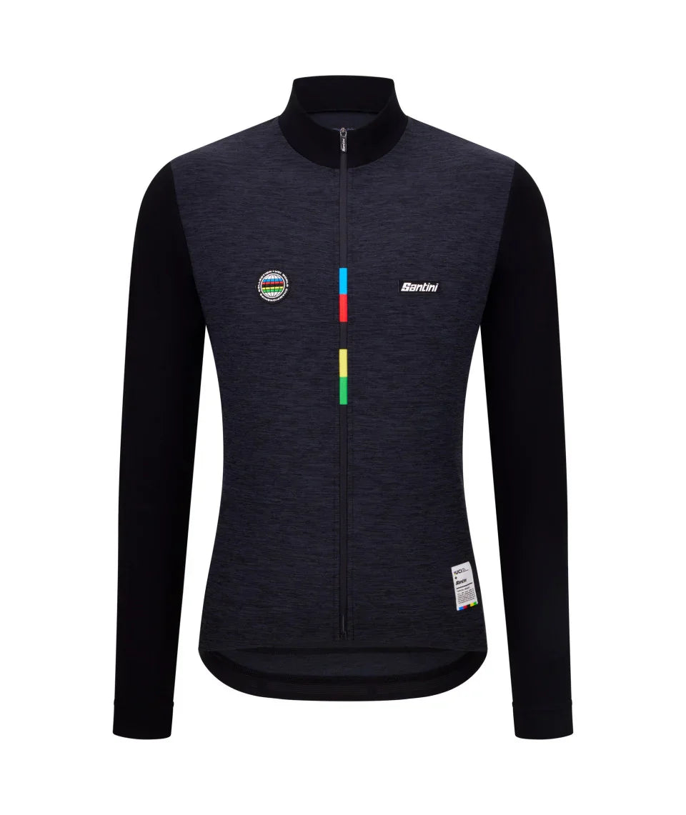 UCI WORLD CHAMPION MONDO LONG SLEEVE JERSEY - Santini - Cobbled Climbs