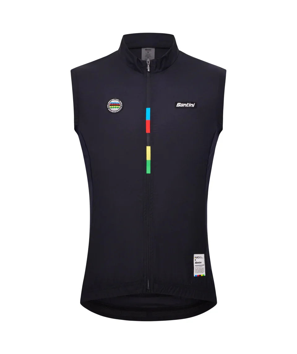 UCI WORLD CHAMPION WIND MONDO VEST - Santini - Cobbled Climbs