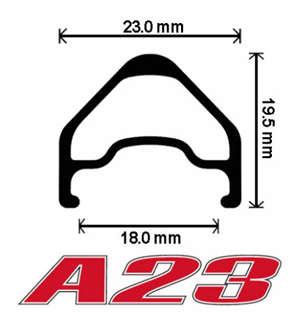 A23 700c Rim Brake Machined Alloy Rim | VelocityUSA | Cobbled Climbs – view 5