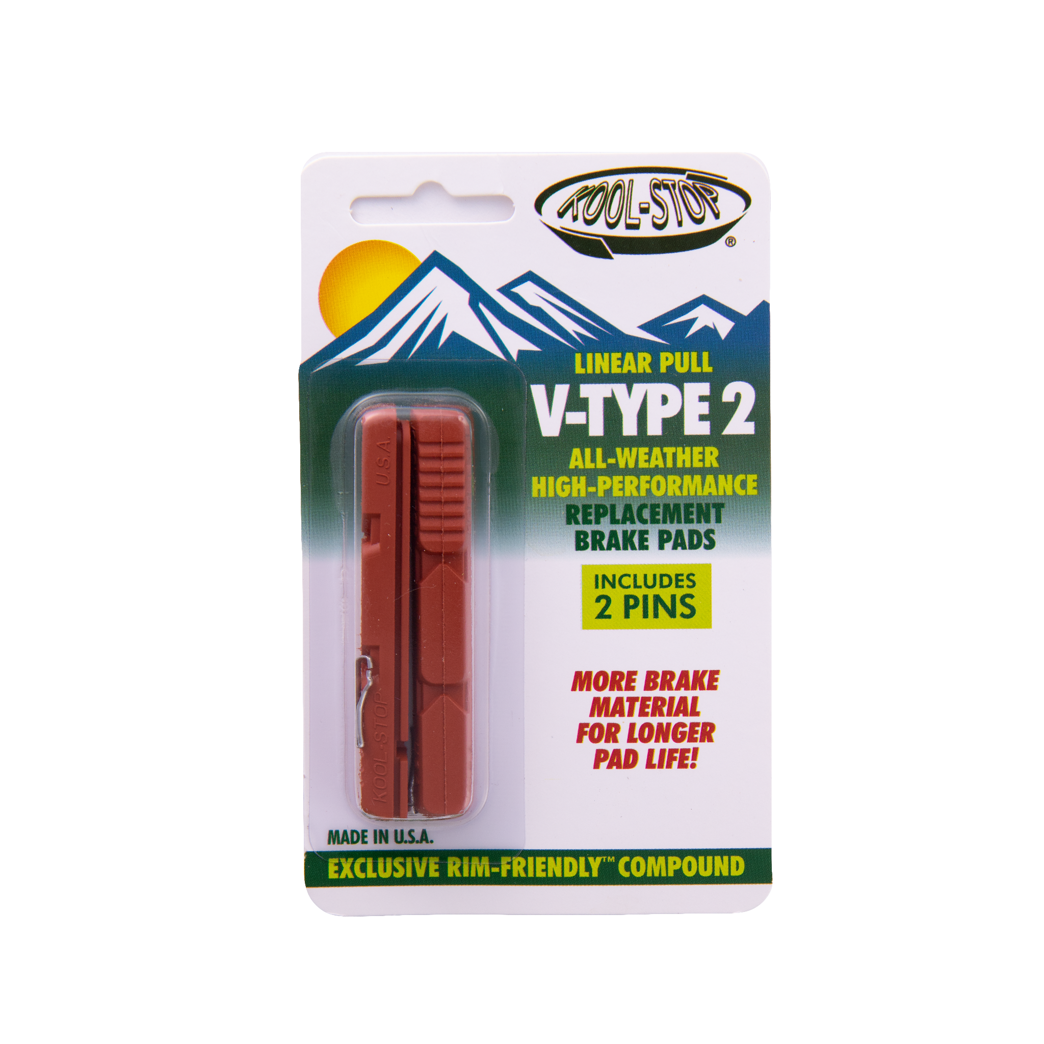 V-Type 2 Insert Replacement Pads | KOOLSTOP | Cobbled Climbs – view 3