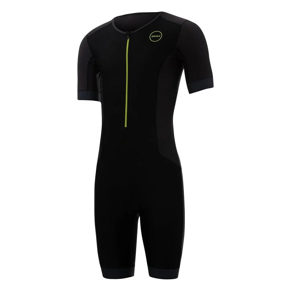 AQUA FLO PLUS MENS SHORT SLEEVE TRISUIT - Zone 3 - Cobbled Climbs