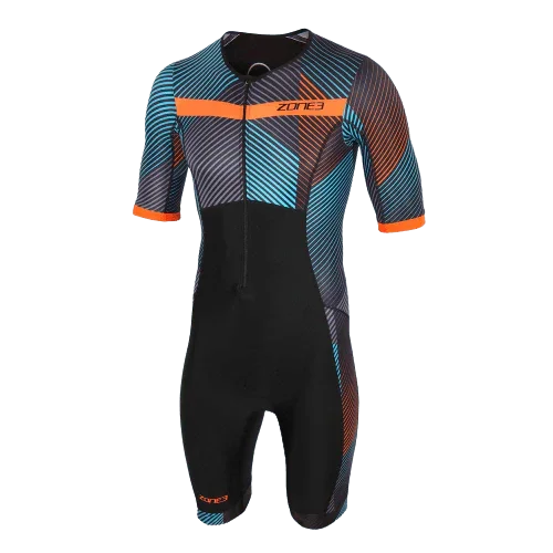 MOMENTUM SHORT SLEEVE MENS TRISUIT - Zone 3 - Cobbled Climbs