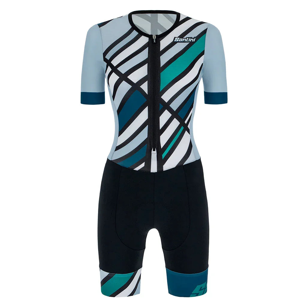 REDUX RAGGIO SHORT SLEEVE TRI SUIT - Santini - Cobbled Climbs